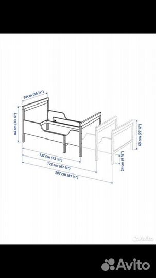 Раздвижная кровать IKEA сундвик и матрас Орматек