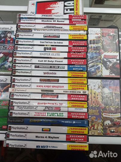 Диски на Sony Playstation 2