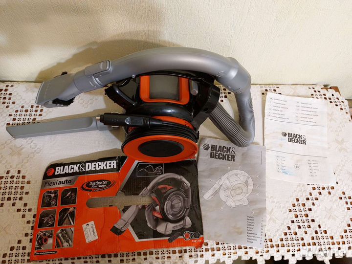 Автомобильный пылесос black decker