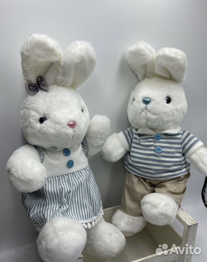 Мягкая плюшевая игрушка Зайка