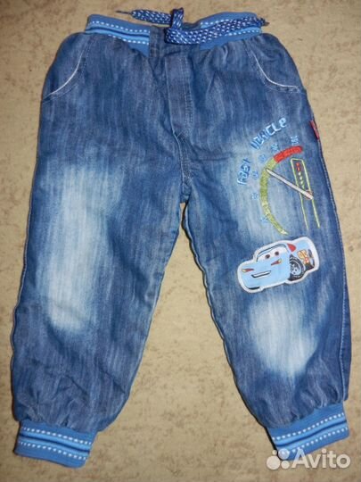 Зимние теплые штанишки на 1.5 - 2 года