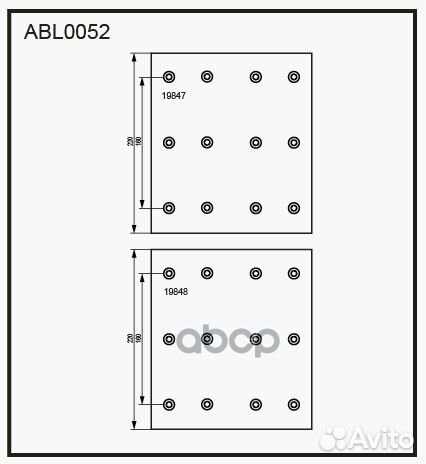 Накладки тормозные,комплект STD / WVA (19847/19