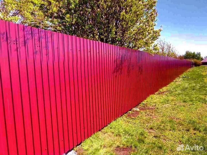 Забор из профнастила