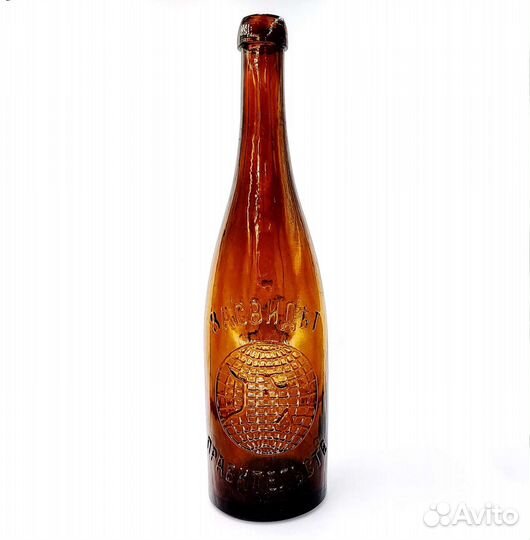 Старинная пивная бутылка Калинкинъ С.Петербургъ