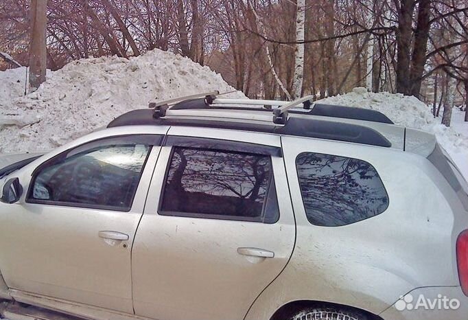 Багажник на крышу Рено Дастер на рейлинги
