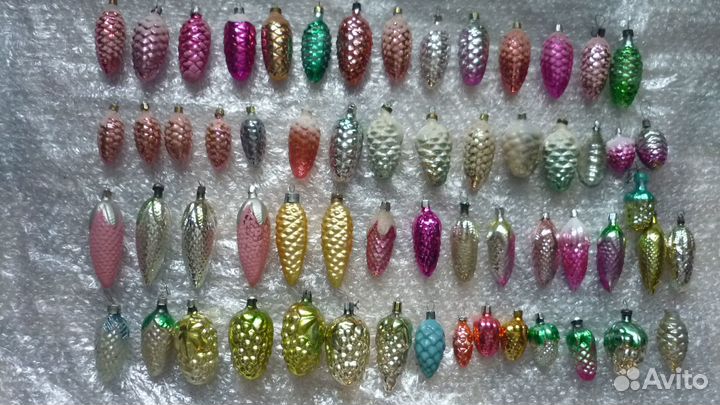 Елочные игрушки СССР Шишки