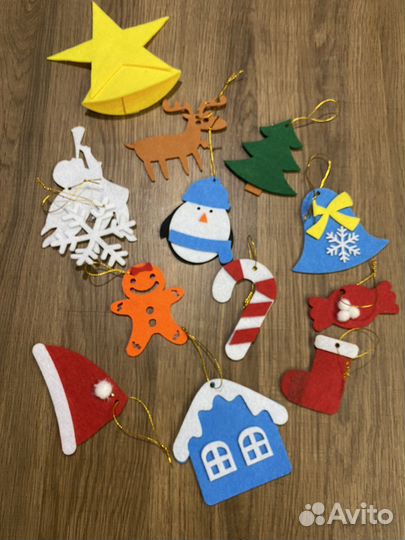 Елка из фетра