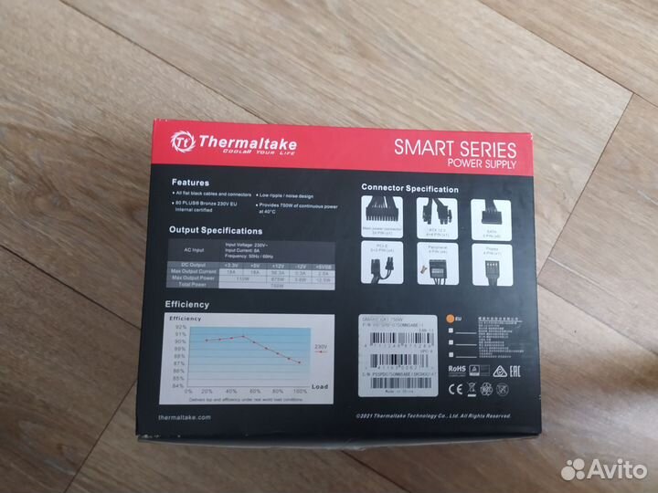 Блок питания thermaltake 750w
