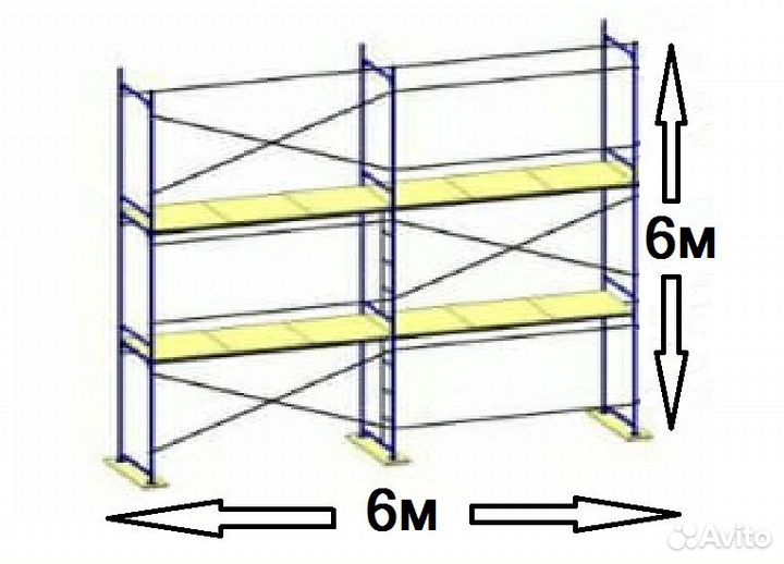 Леса строительные рамные аренда +лестница