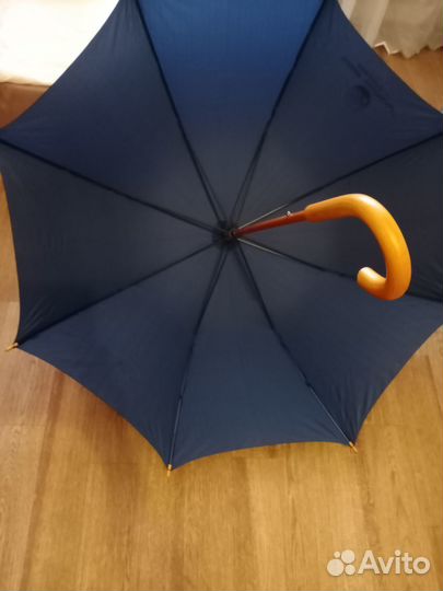 Зонт - трость новый с деревянной ручкой