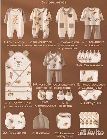 Комплект для новорожденных