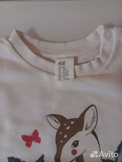 Свитер hm 12-18 мес