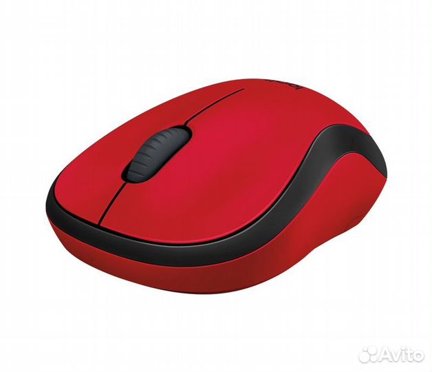 Комп. мышь беспроводная Logitech M220 Silent Red