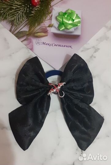 Бант на волосы взрослым и детям праздничный