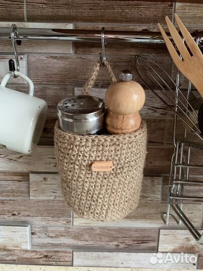 Корзинка из джута