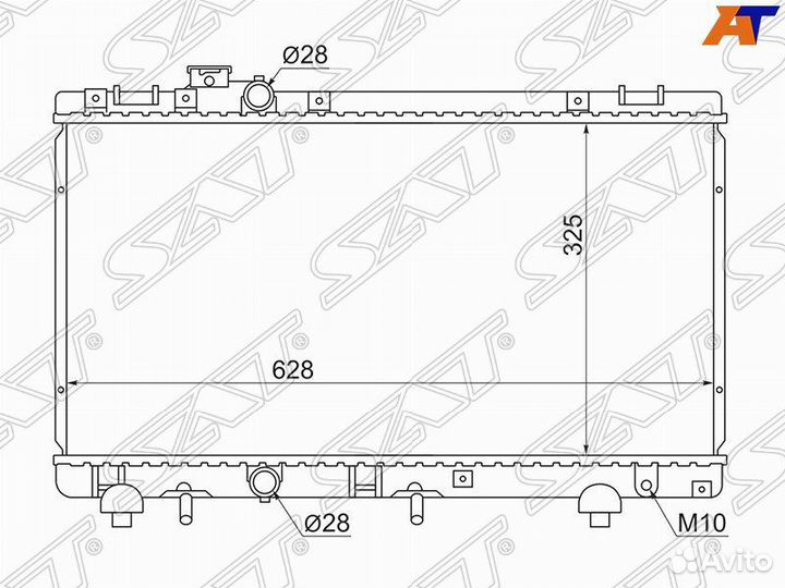 Радиатор toyota tercel/corsa/cynos/corolla II 94-9