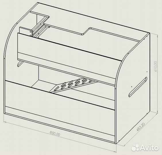 Стеллаж (клетка) для морских свинок