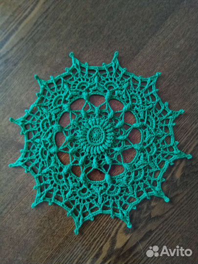 Салфетки вязаные рельефные