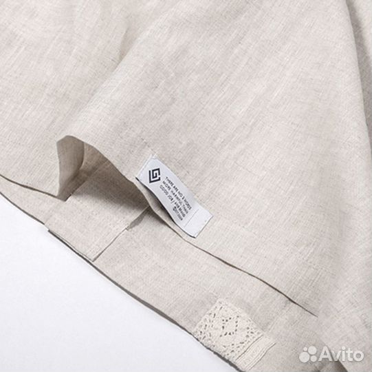 Рубашка льняная ANB Linen Hawaii Shirt (Light Apri