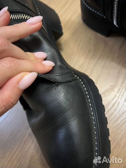 Ботинки Zara 39 натуральная кожа