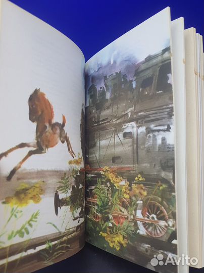 Книга Плеск голубого ливня. С. Есенин 1975г