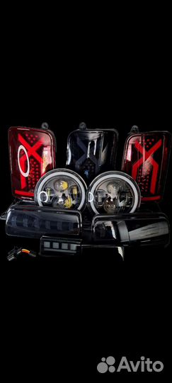 Комплект светодиодной оптики на Ниву