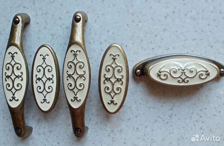 Ручки мебельные,состаренная бронза, остатки