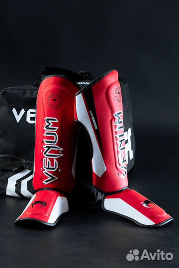 Защита голени и стопы Venum Red