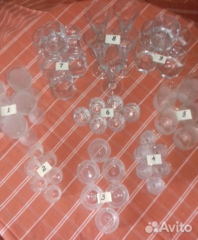 Фужеры, рюмки, стаканы матовое стекло гхз