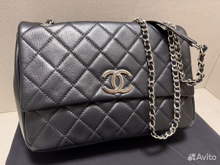 Броьшая женская сумка Chanel натуральная кожа