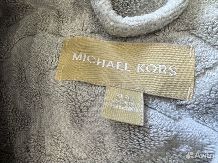 Халат michael kors logo cotton terry robe L/XL