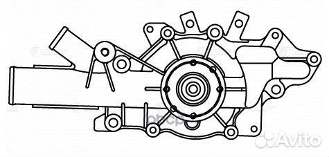 LWP 15700 помпа MB Sprinter 00 LWP15700 luzar
