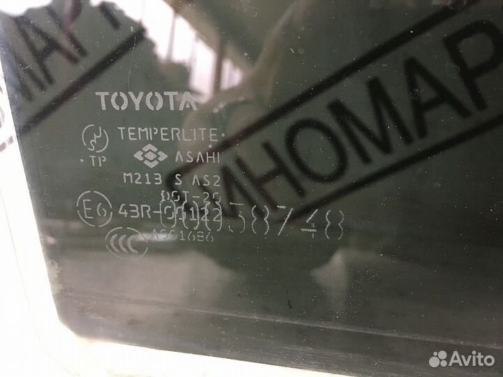 Стекло задней правой двери Тойота Прадо 120