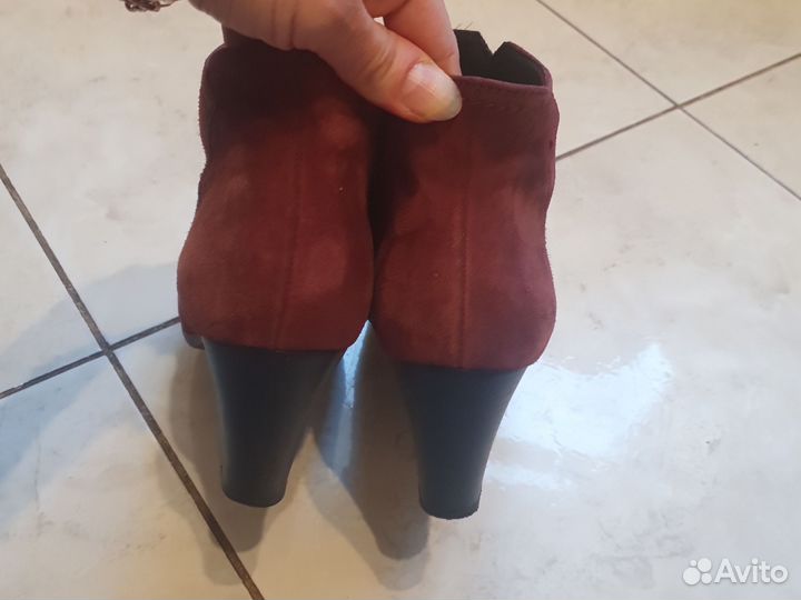 Ботильоны 37,5 замшевые