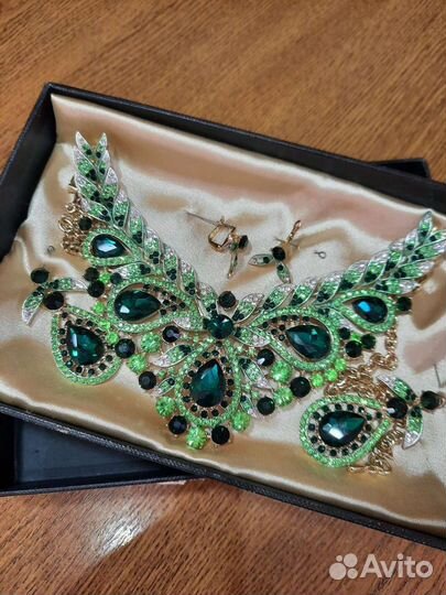 Swarovski колье+серьги