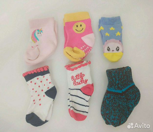 Носки для малышки девочки 0-8 мес