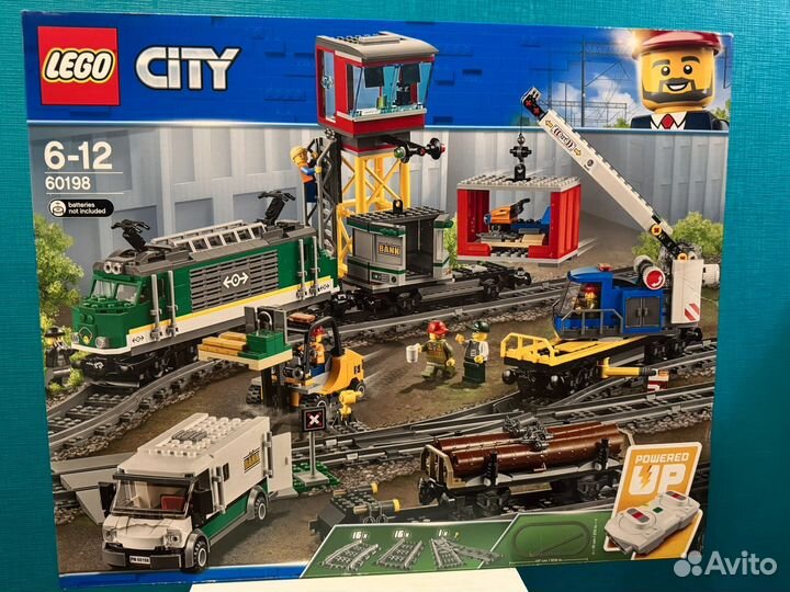 Lego city грузовой поезд 60198