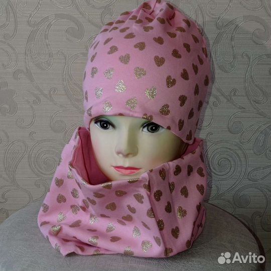 Шапка +снуд