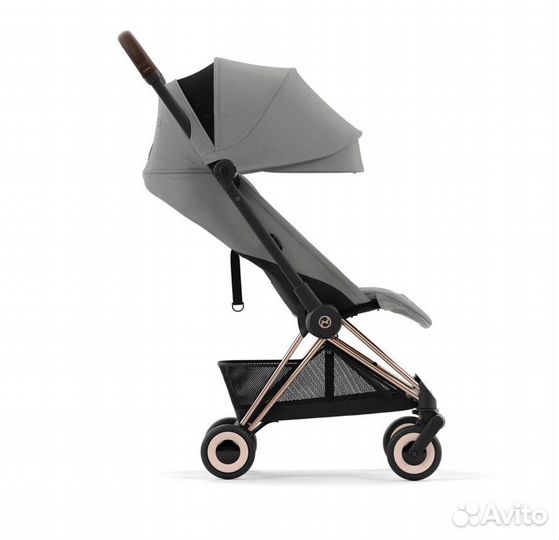 Коляска cybex coya Mirage Grey (Rosegold Frame)