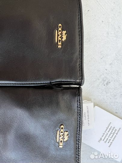 Перчатки Coach / кожа / оригинал из США