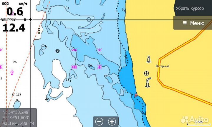 Карты глубин C-Map, Navionics Калининград
