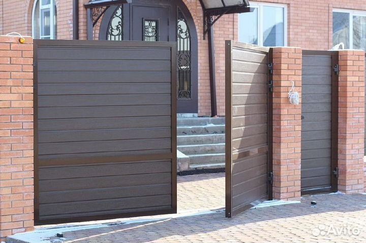Ворота распашные. Изготовление и монтаж