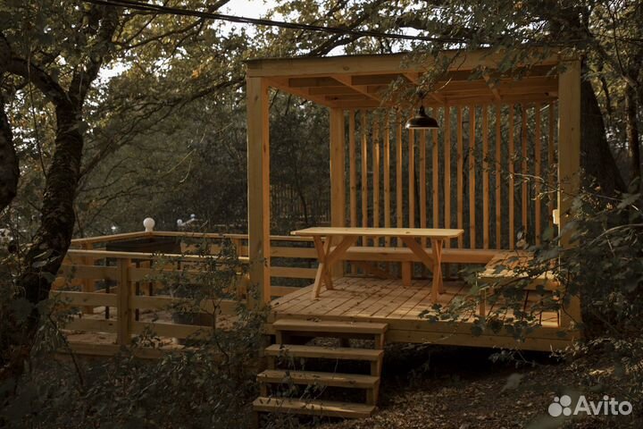 Аренда беседки на озере