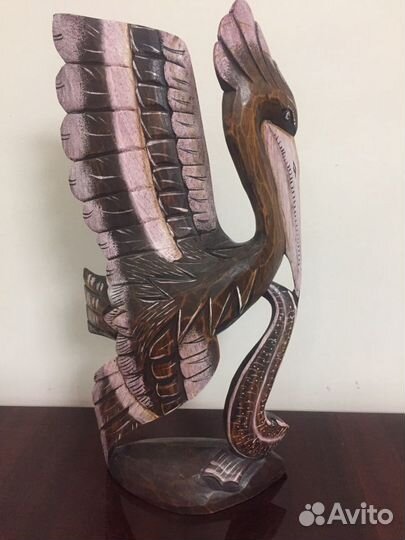 Птица, резьба по дереву. Ручная работа. Новая