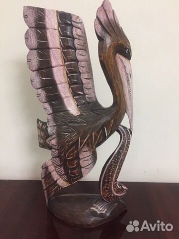 Птица, резьба по дереву. Ручная работа. Новая