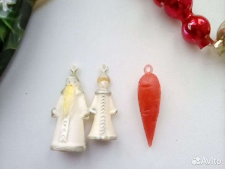 Ёлочные игрушки Дед мороз,Гагарин СССР