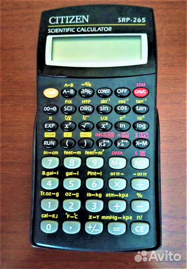 Новый Инженерный калькулятор citizen srp-265
