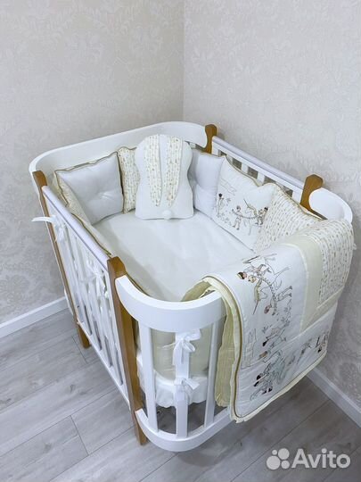 Бортики на детскую кроватку