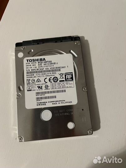 Жёсткий диск Toshiba MQ01ABF050 500GB