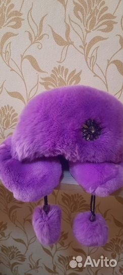 Шапка зимняя меховая женская, бобер